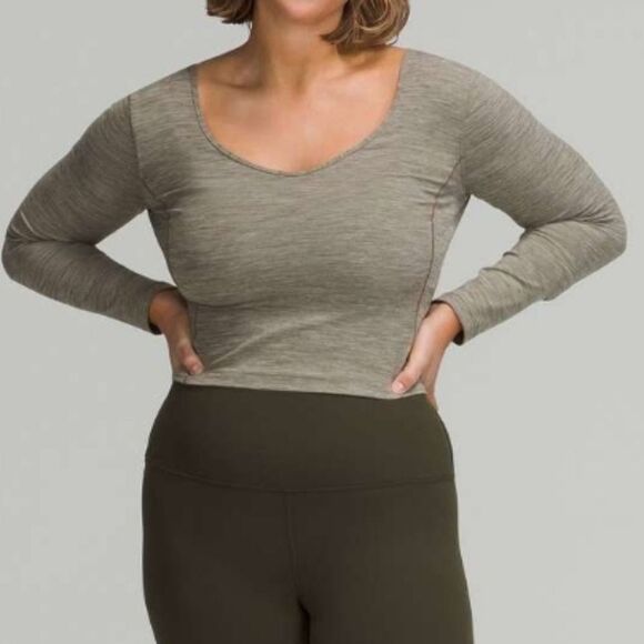 lululemon athletica Tops - Lululemon Align Long Sleeve - Heathered Rover